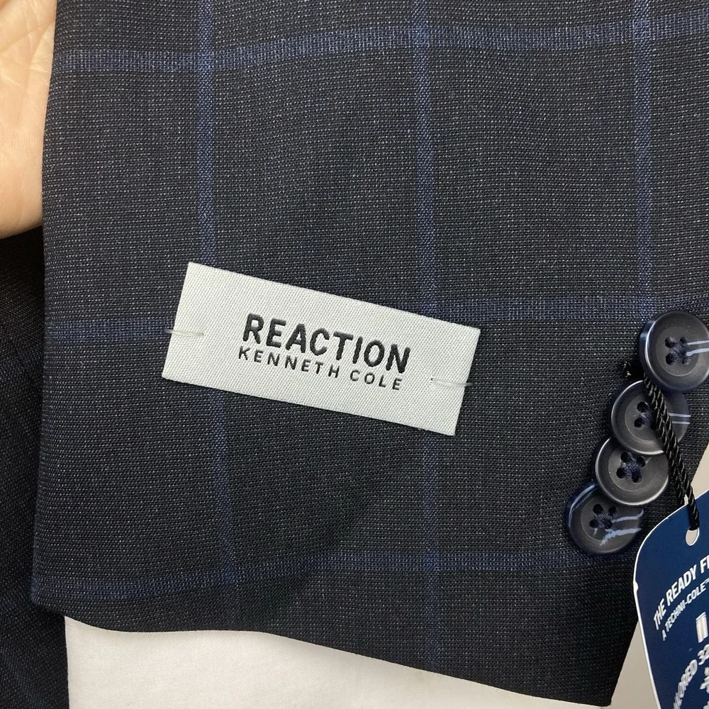 Kenneth Cole Reaction Slim-Fit‎ Stretch Suit Separate Jacket Size 38R E081212